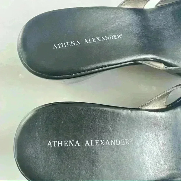 ATHENA ALEXANDER BROWN OPEN TOE WEDGES  SANDALS SIZE 12 - Picture 4 of 9